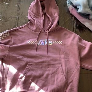 Vans purple checkered hoodie